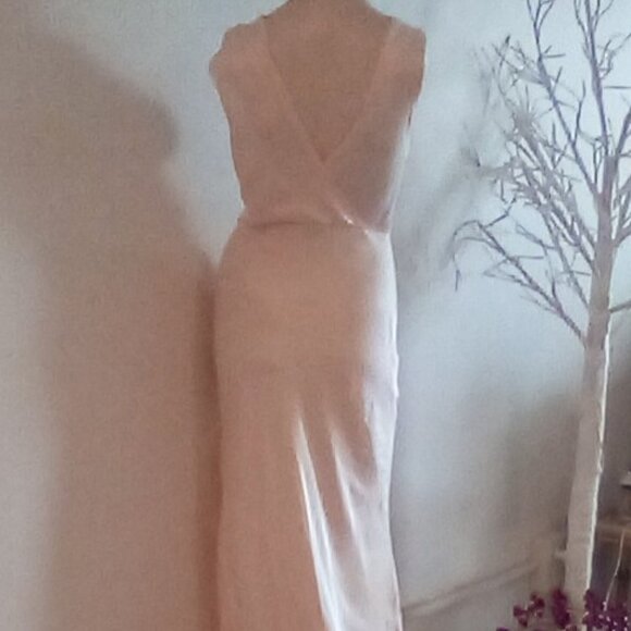 VTG 30's/ 40's Fray-Pruf Bur Mil Bias Cut Fitted Negligee Embroidered Sz 6 Tall - Picture 5 of 11